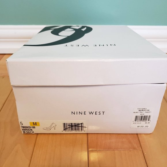 Like New S5 Nine West Calf Leather Heels - Picture 4 of 5